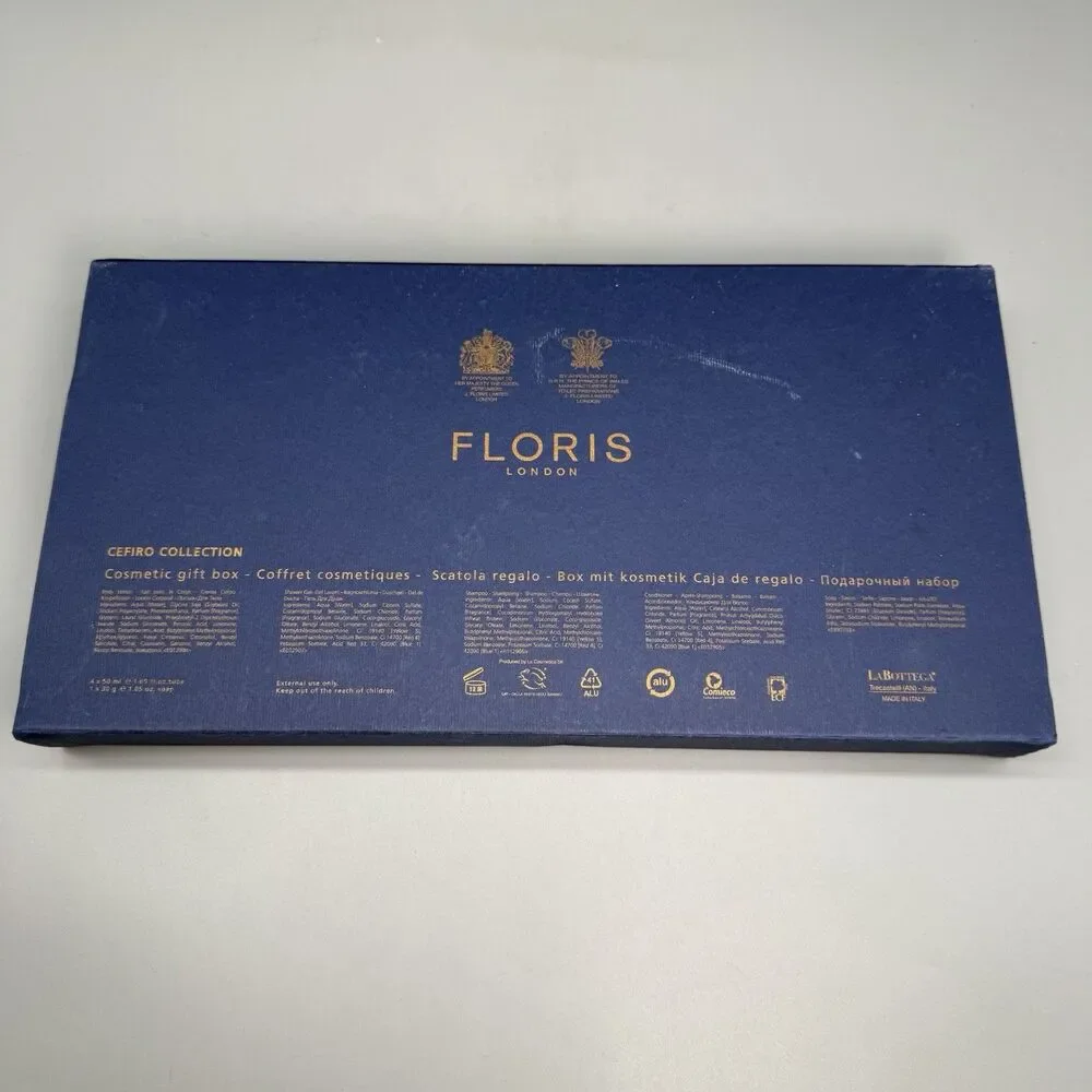 Floris Gift Set Cefiro London Shampoo Conditioner Body Wash & Lotion Soap